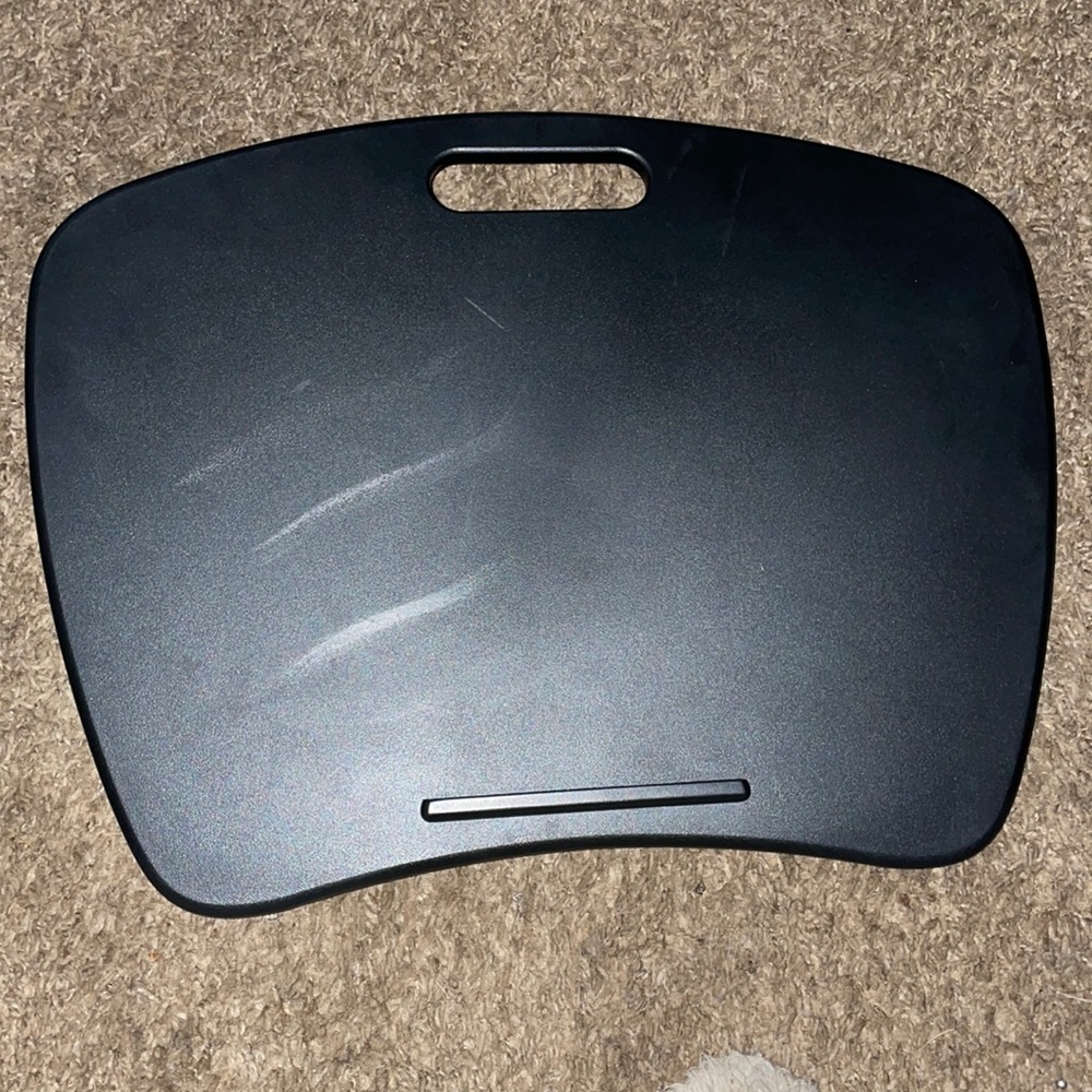 Black laptop holder